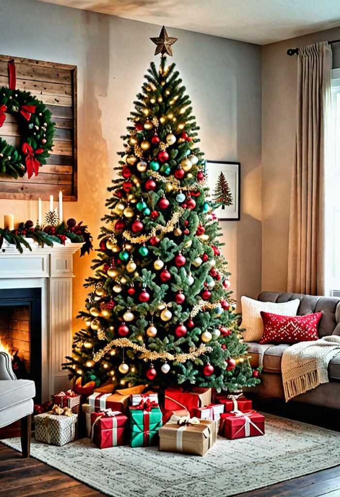 Rustic Ombre Christmas Tree