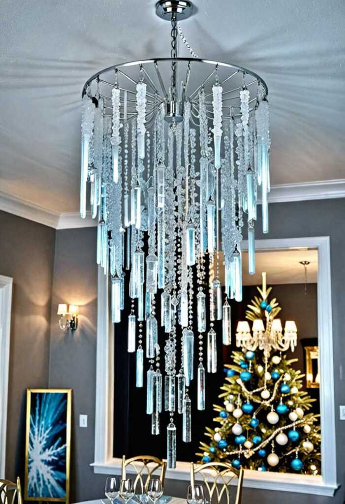 Crystal Icicle Chandelier