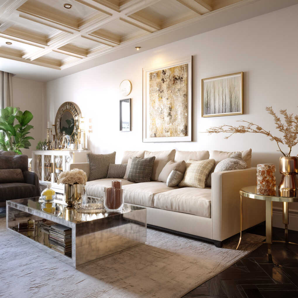 Incorporate Metallic Accents Thoughtfully