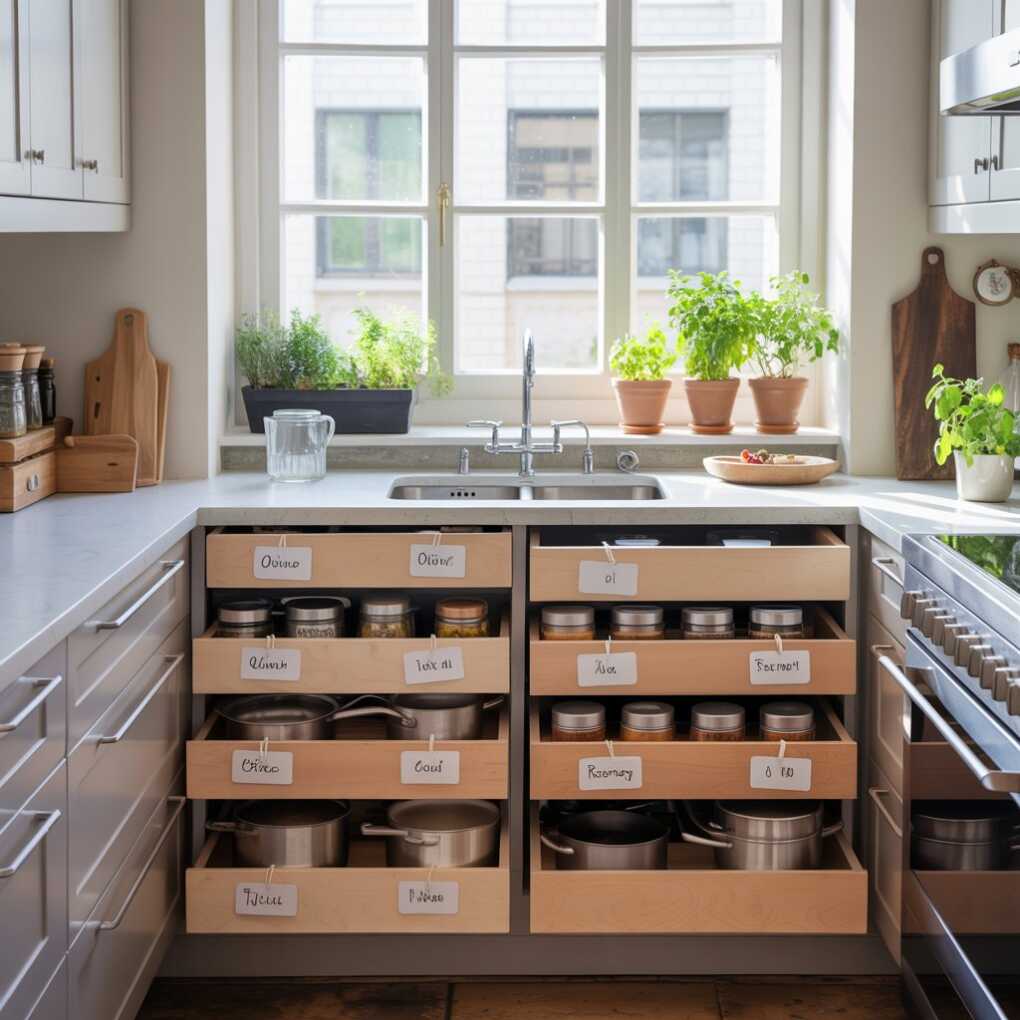 Opt for Drawers Instead of Cabinets