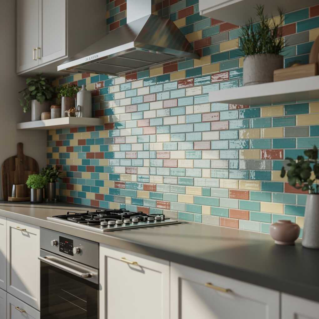 Utilize Open Shelving to Highlight Your Backsplash