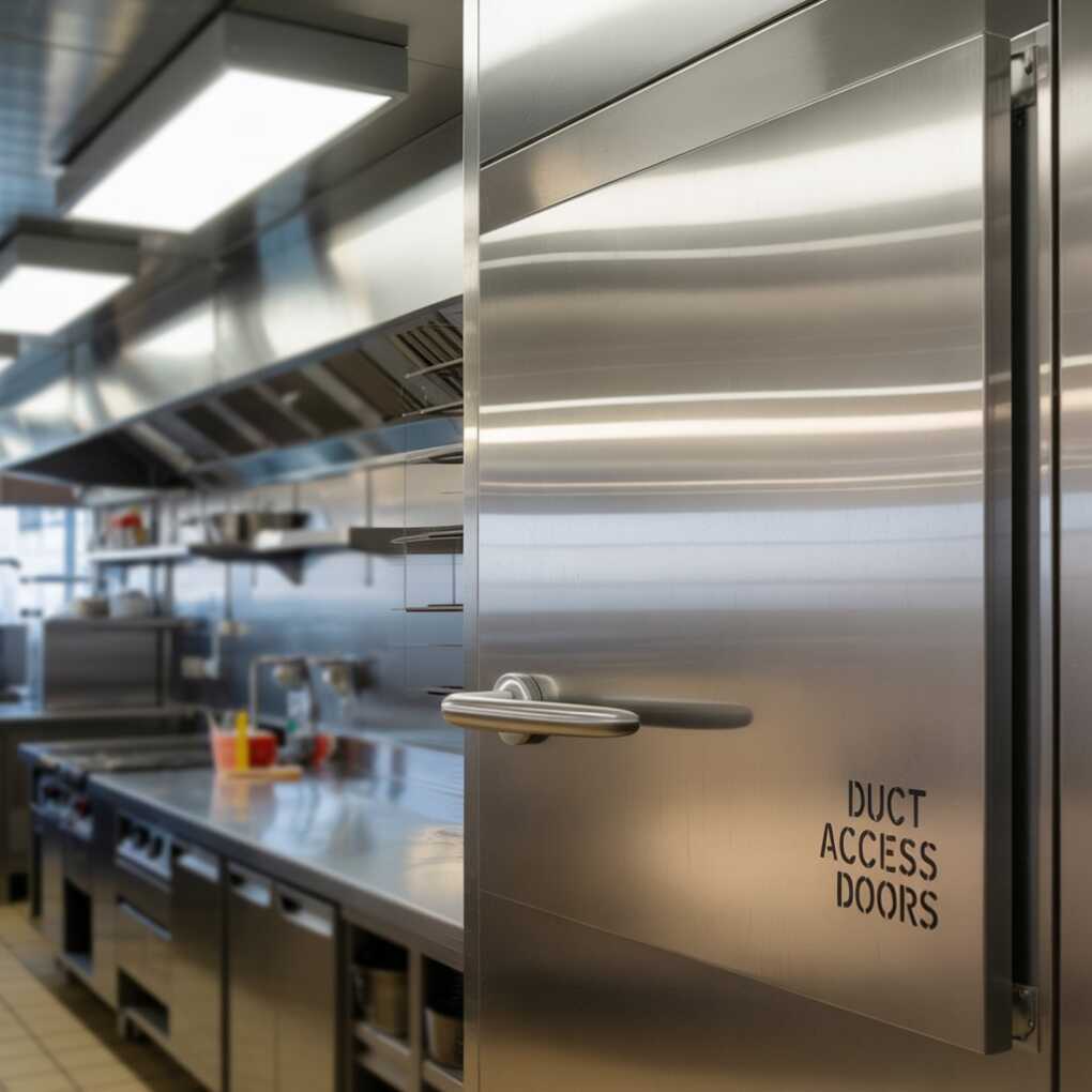 How Do Duct Access Doors Help Commercial Kitchens Improve Ventilation and Cleaning Routines