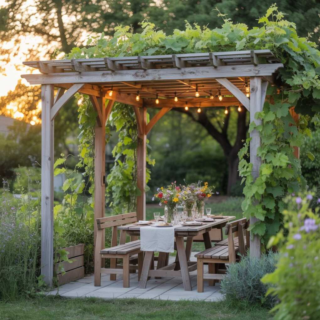 Install Pergolas for a Defined Yet Open Space