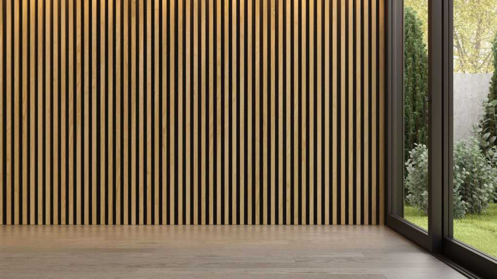 Introduce Vertical Ribbed Wood on a Single Wall