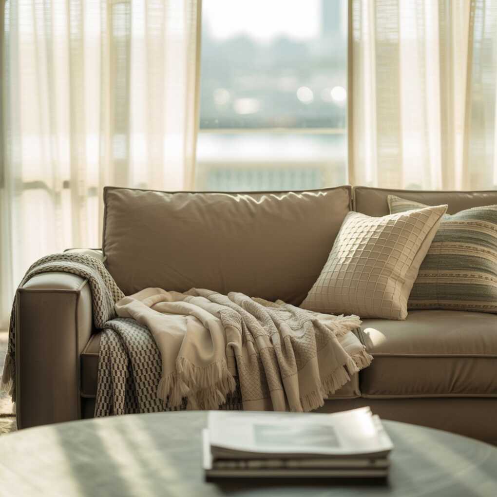 Taupe Sleeper Sofa for Guest-Ready Spaces
