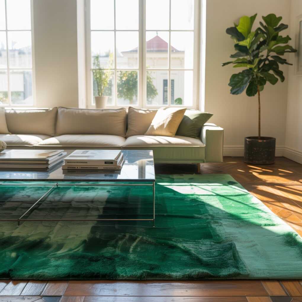 Embracing Elegance Integrating Green Rugs Into Your Home Aesthetic