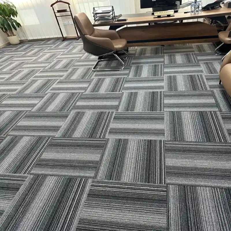 Grey and Black Office Carpet Tile In Dubai