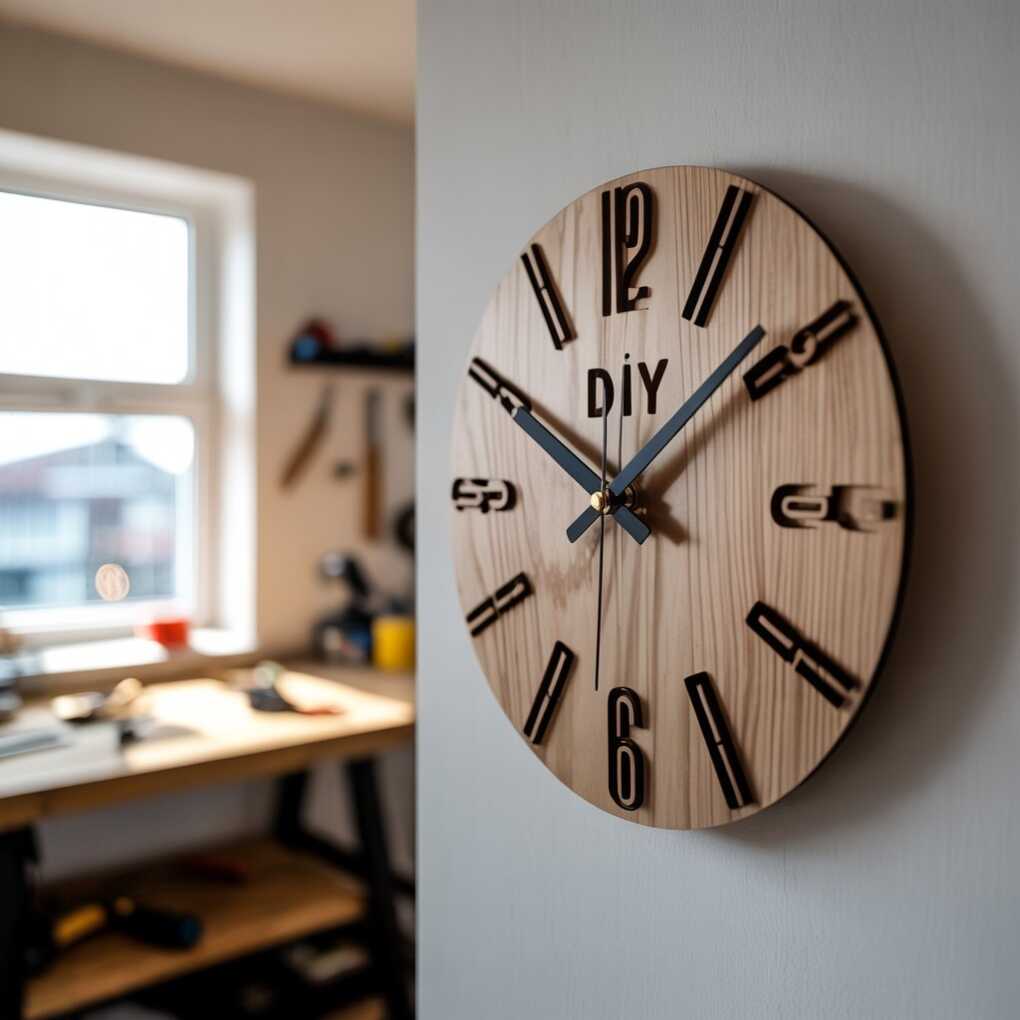 How to DIY a Wooden Wall Clork for Your Room with a Laser