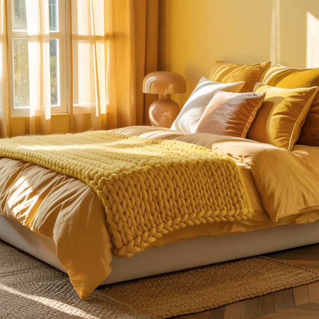 Layered Yellow Textures for Depth
