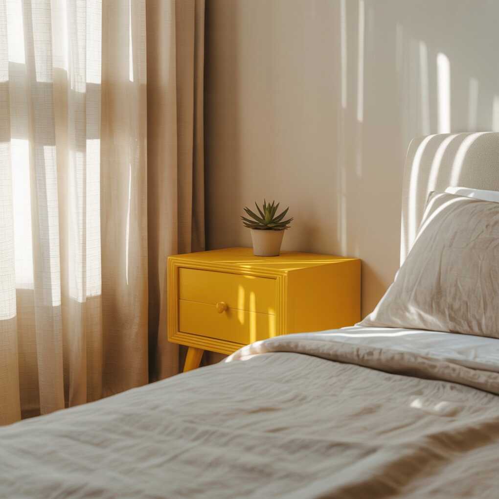 Minimalist Yellow Accent Furniture