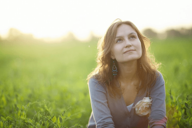 Person looking at the sky