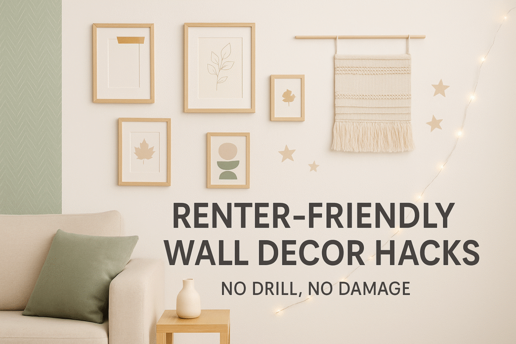 Renter-Friendly Wall Decor Hacks (No Drill, No Damage)