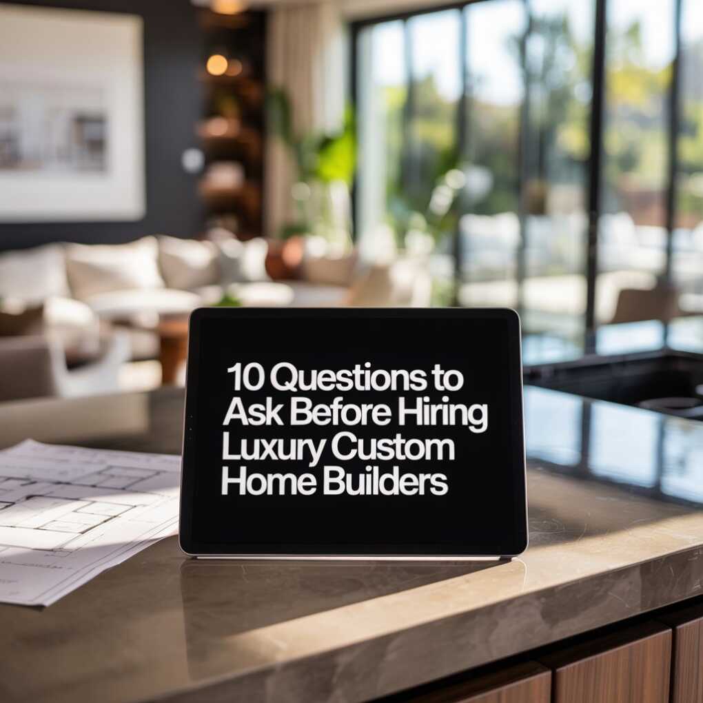 10 Questions to Ask Before Hiring Luxury Custom Home Builders