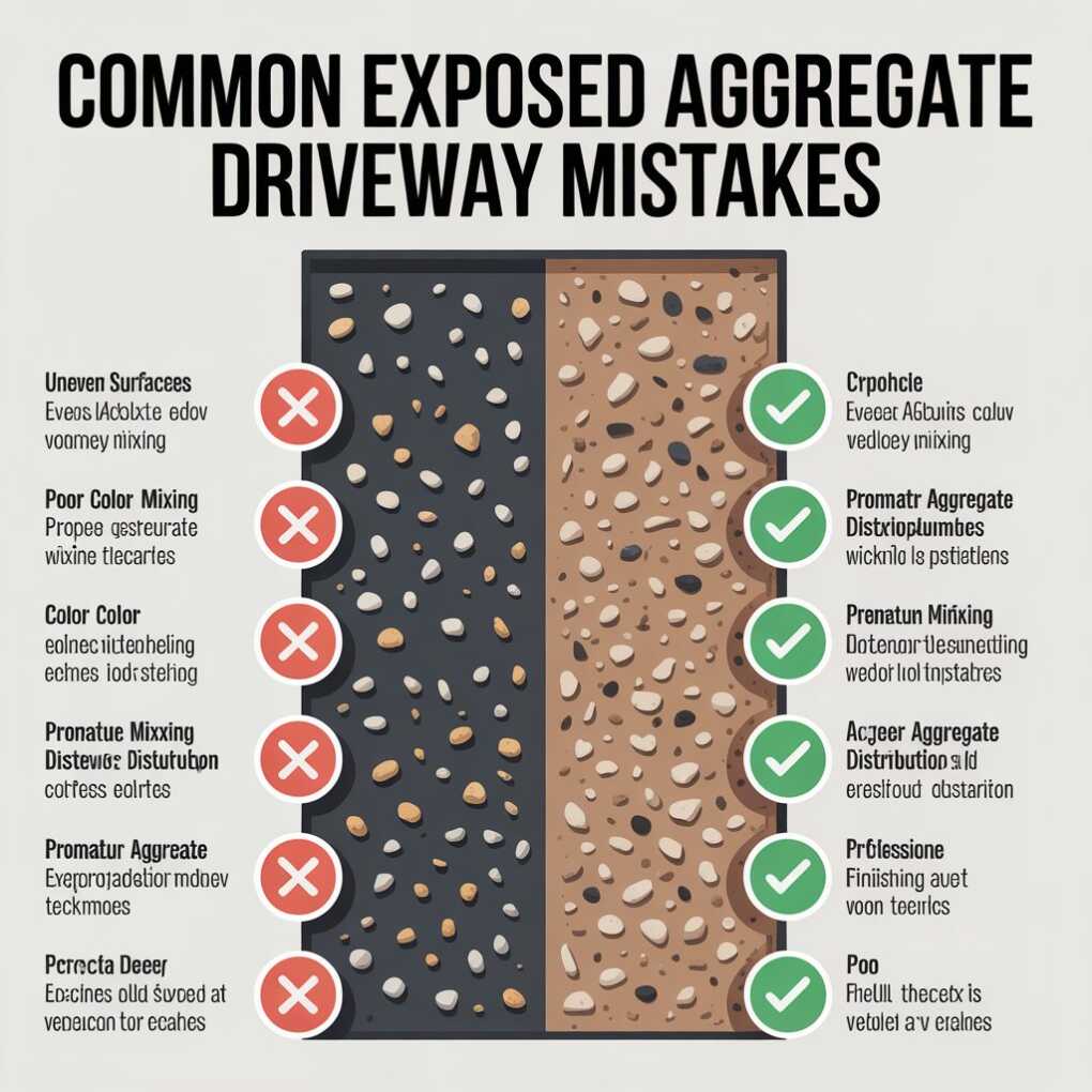 Common Exposed Aggregate Driveway Mistakes