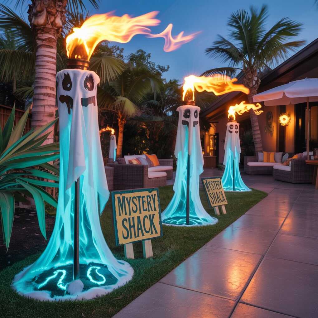 Haunted Tiki Torches