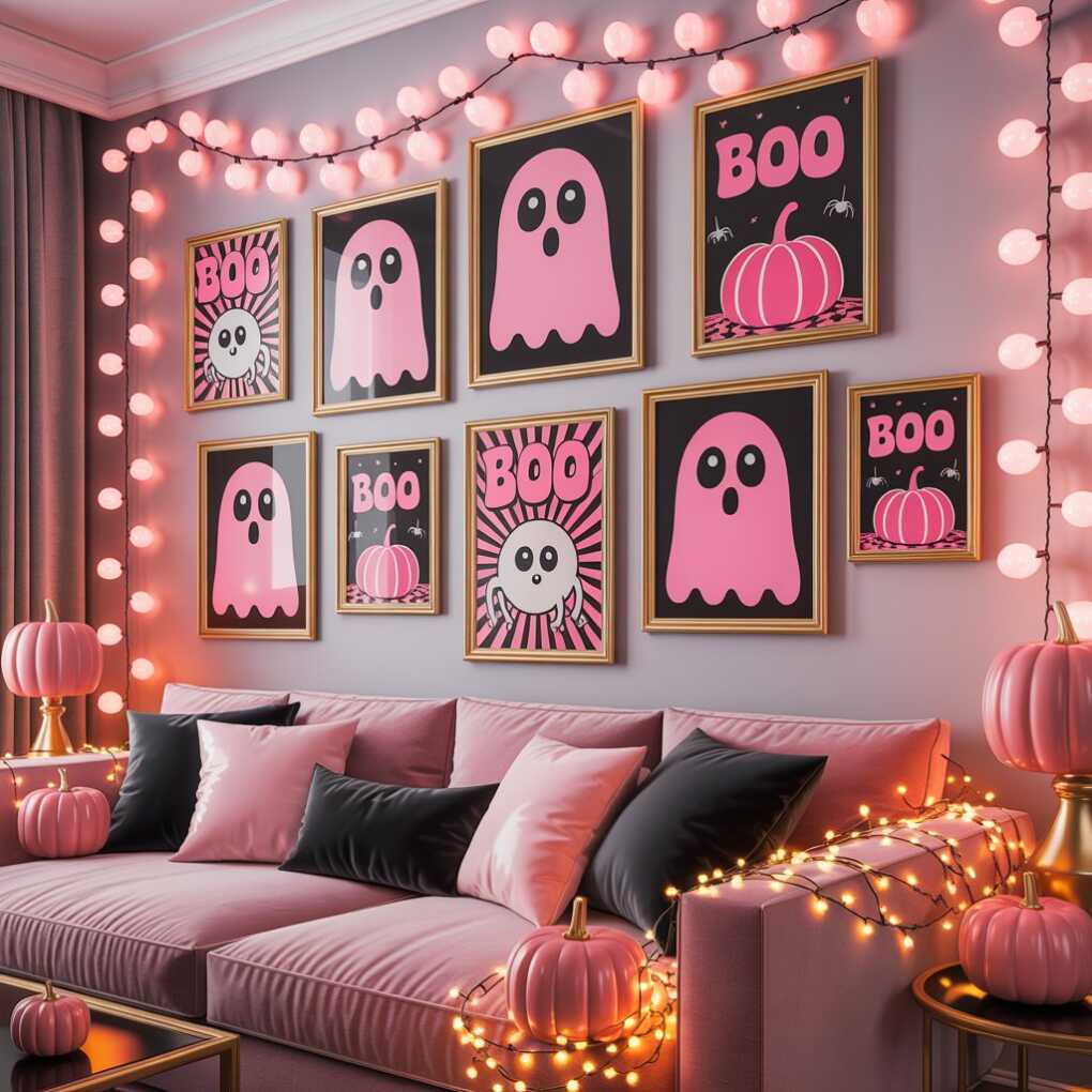 Pink Ghost Art Posters