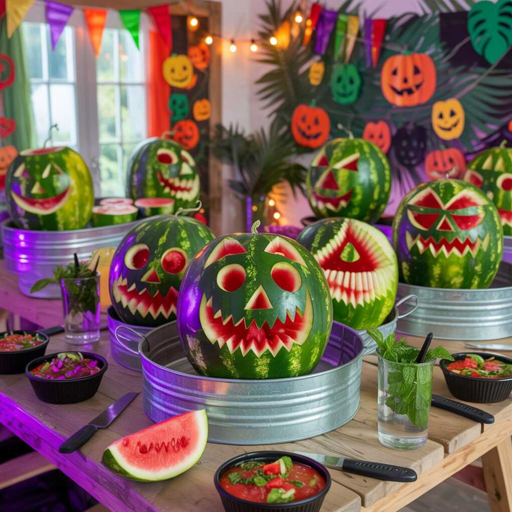 Watermelon Carving Station