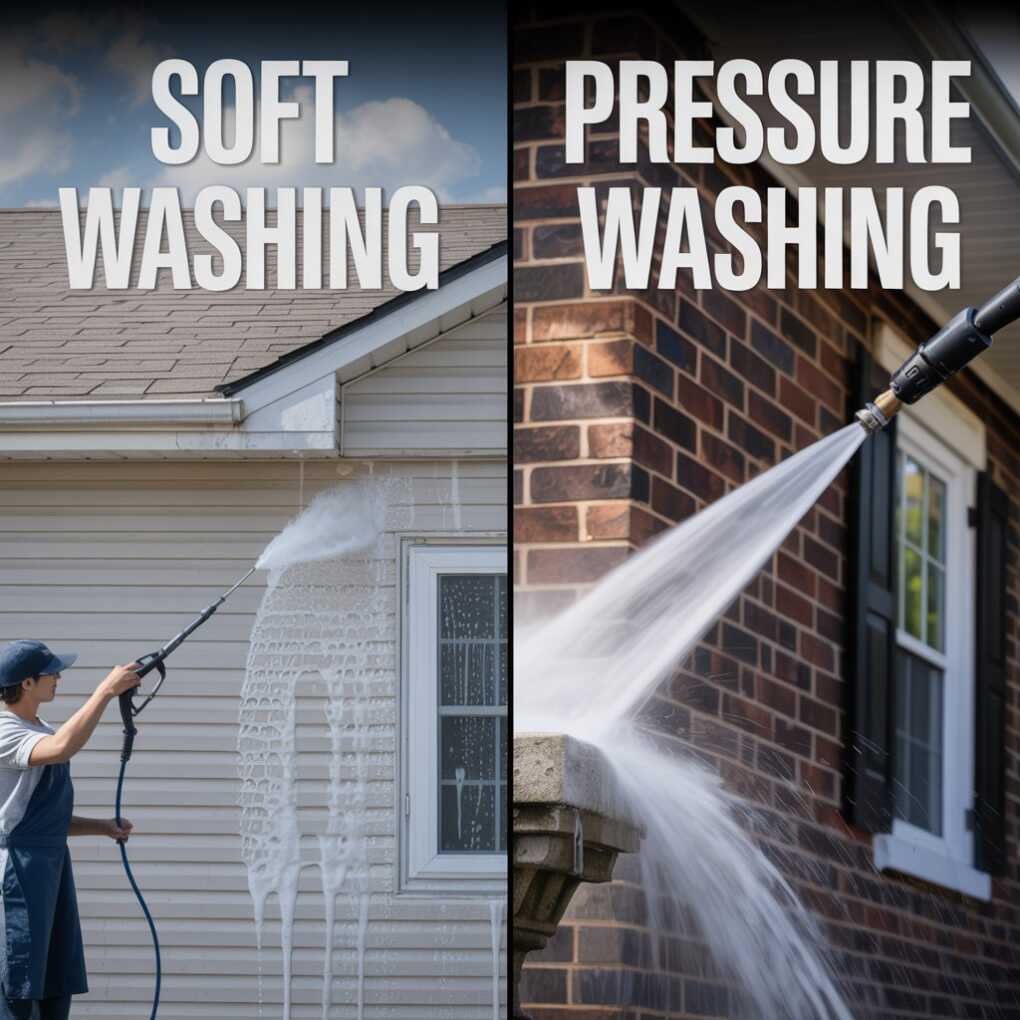 Soft Washing vs. Pressure Washing The Ultimate San Antonio Homeowner's Guide