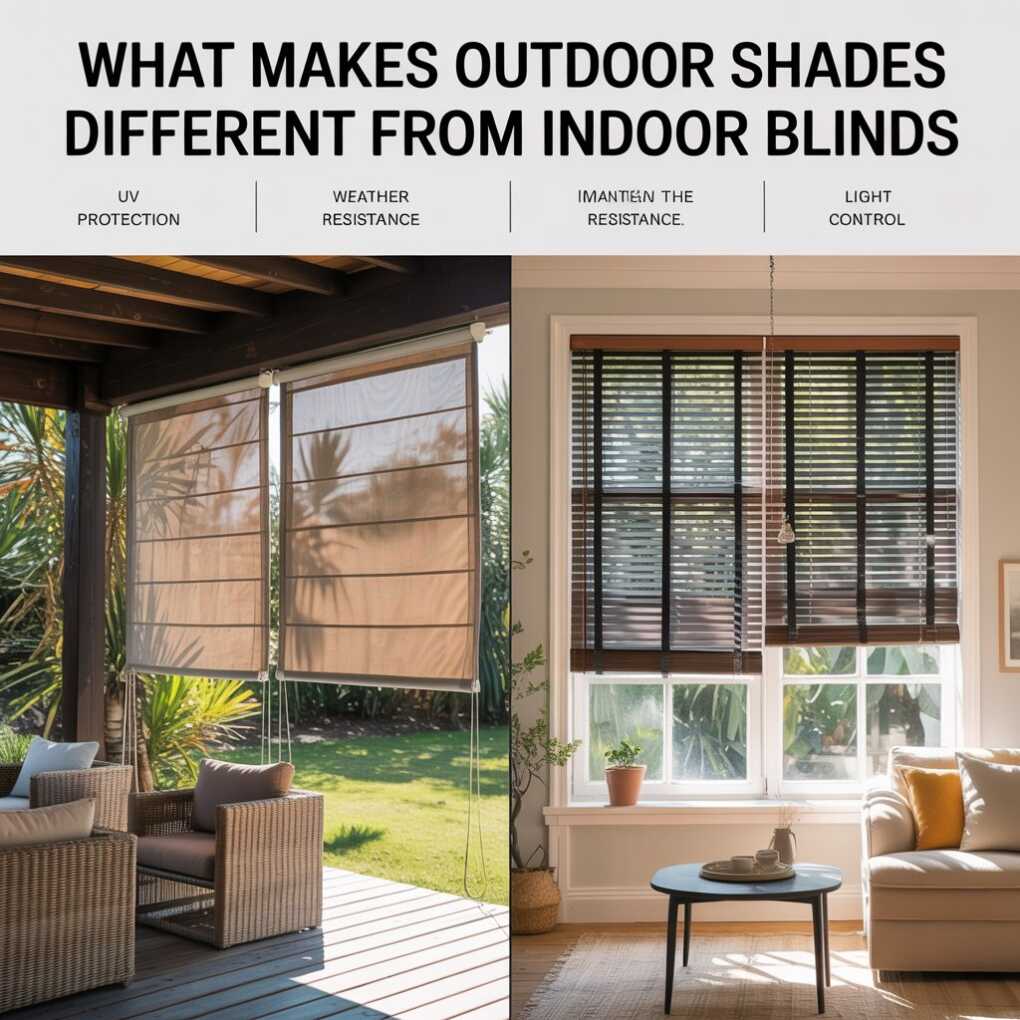 What Makes Outdoor Shades Different from Indoor Blinds