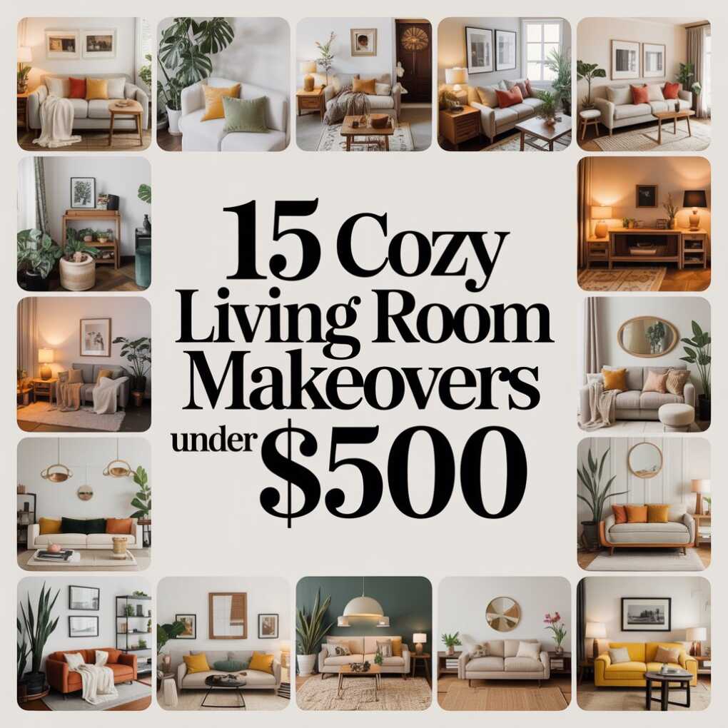 15 Cozy Living Room Makeovers Under $500