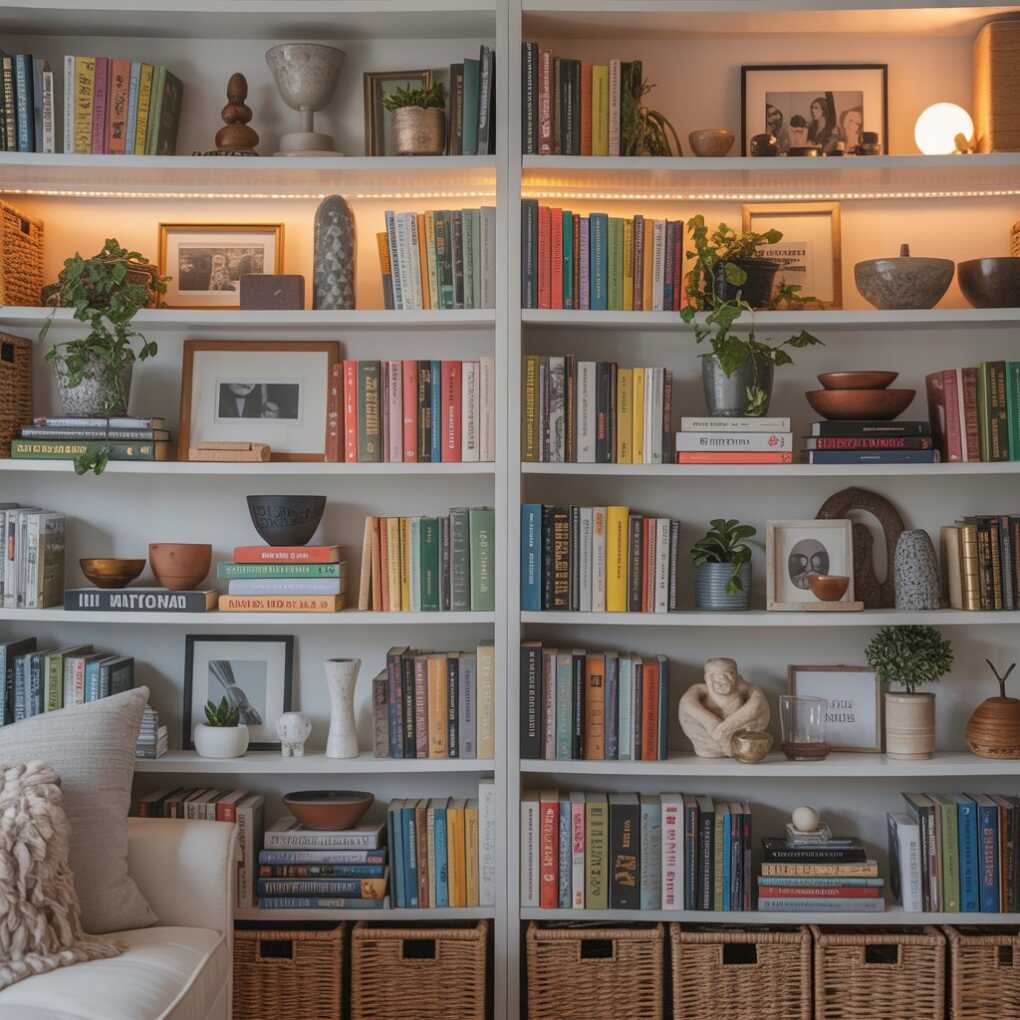 Bookshelf Styling with Personality