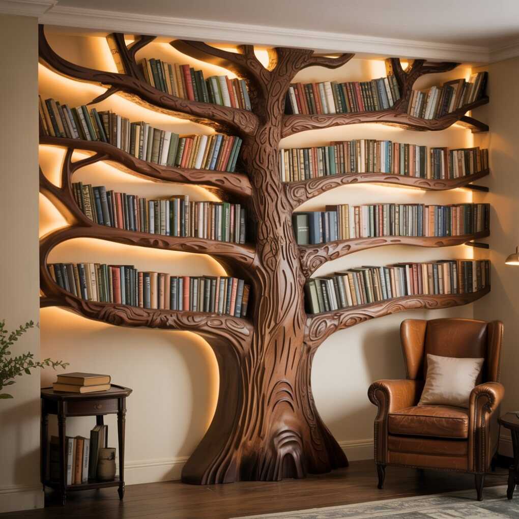 5 Tree-Shaped Bookshelves That'll Transform Your Reading Space