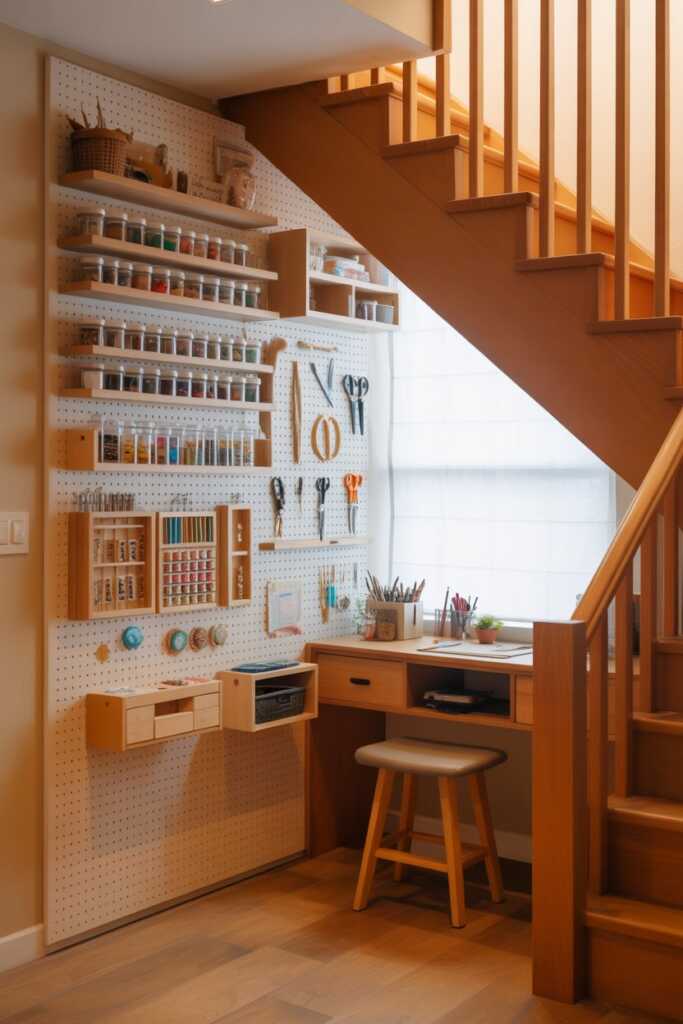 Craft Supply Wall