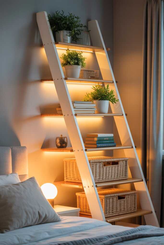 Ladder Shelf Hack