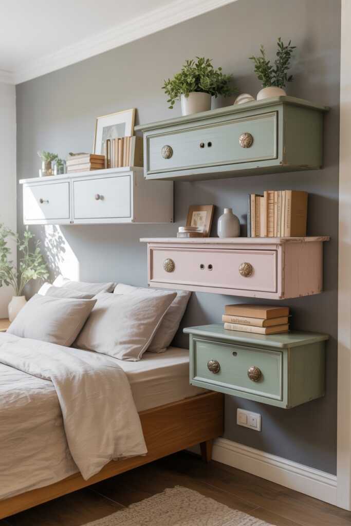 Repurposed Drawer Wall Units
