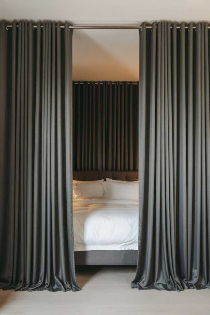 Elegant Bed Alcove Curtains