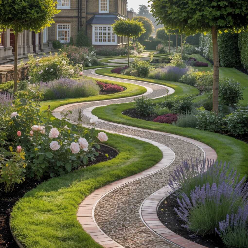 Curved Paths and Layouts