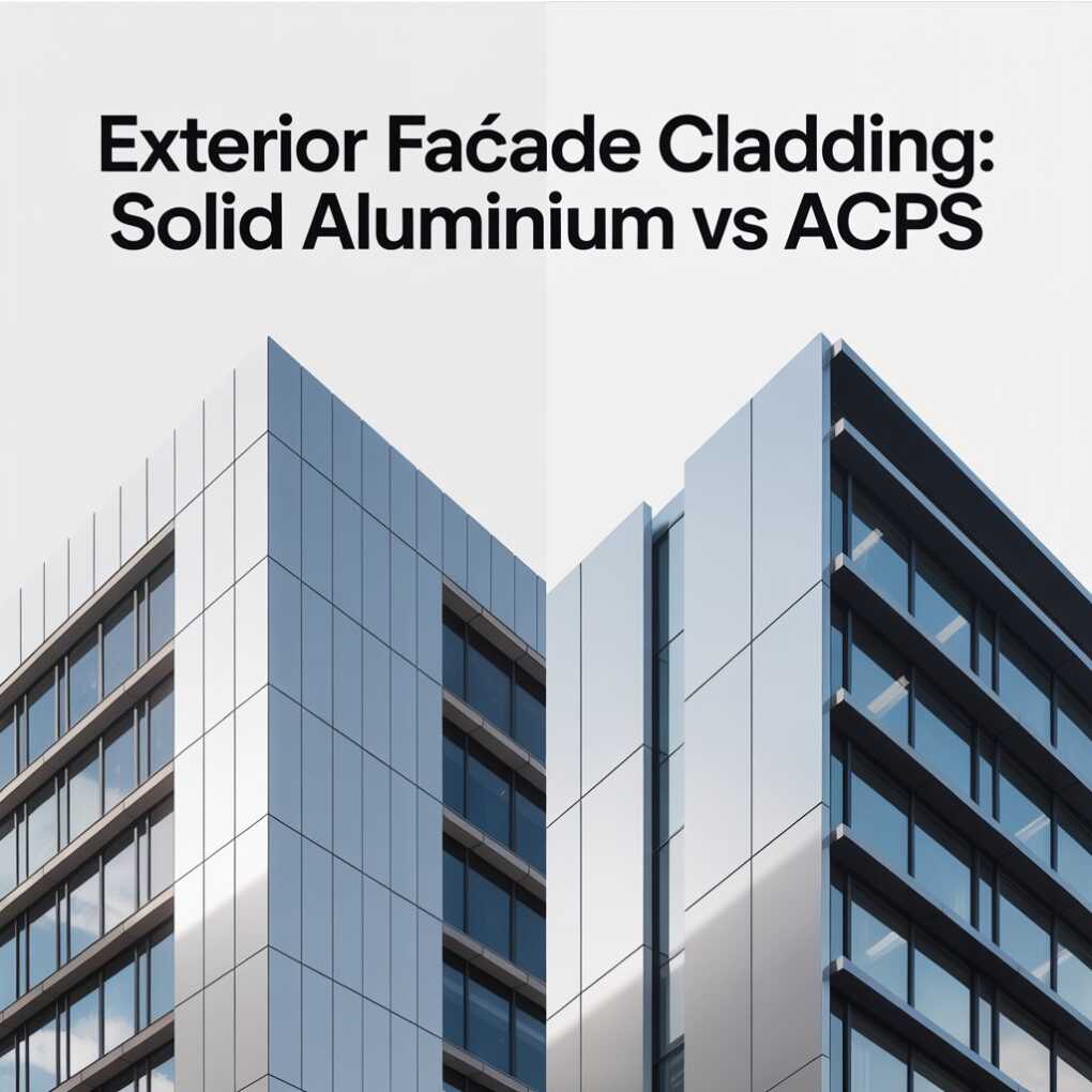 Exterior Façade Cladding Solid Aluminium vs ACPs