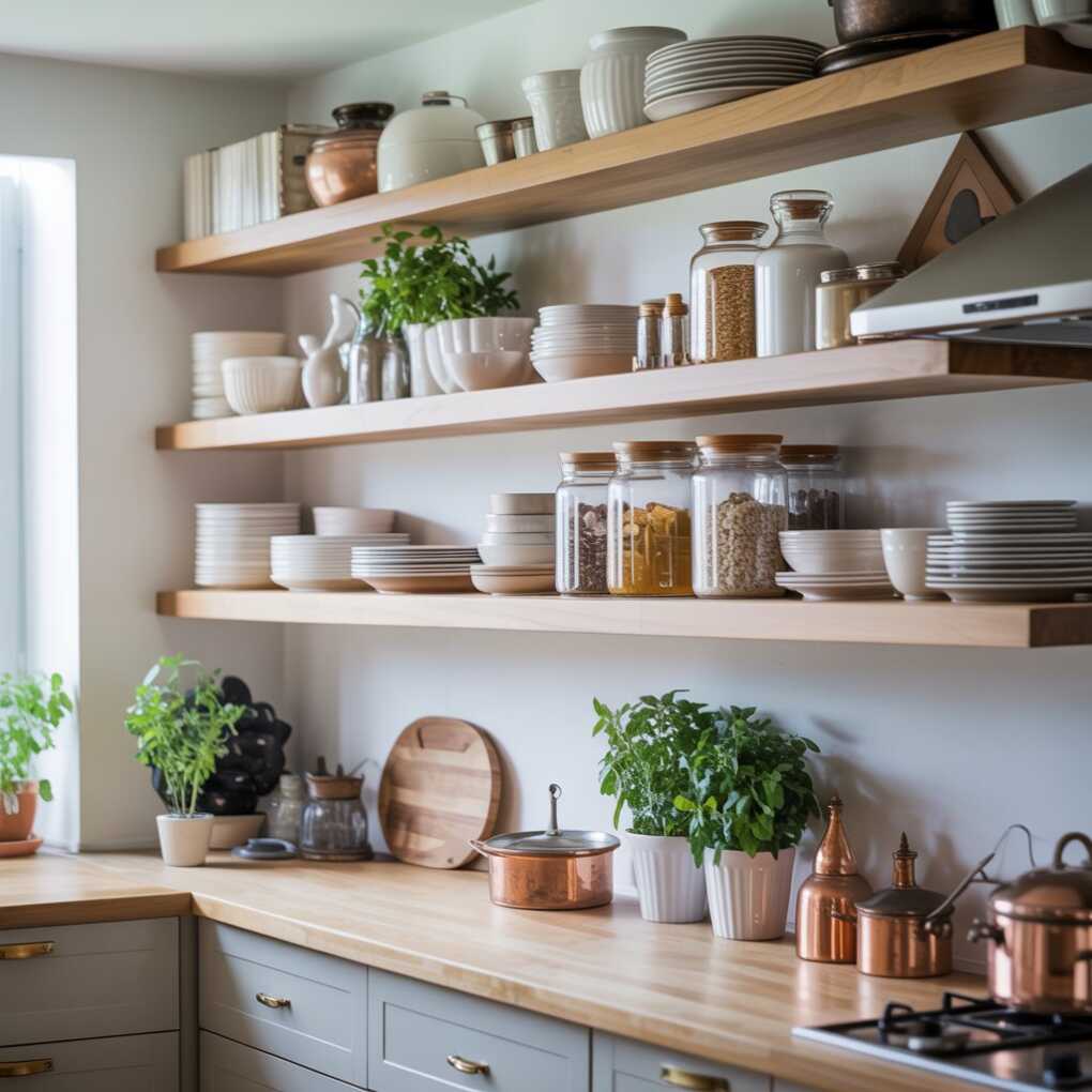 Why Open Shelving Works in a Rental Kitchen