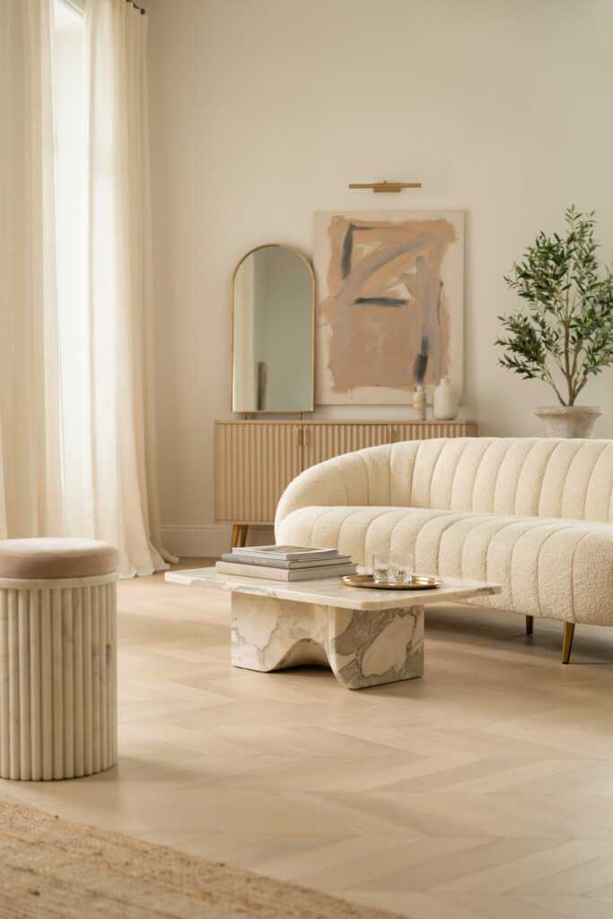 Furniture with sculptural silhouettes.