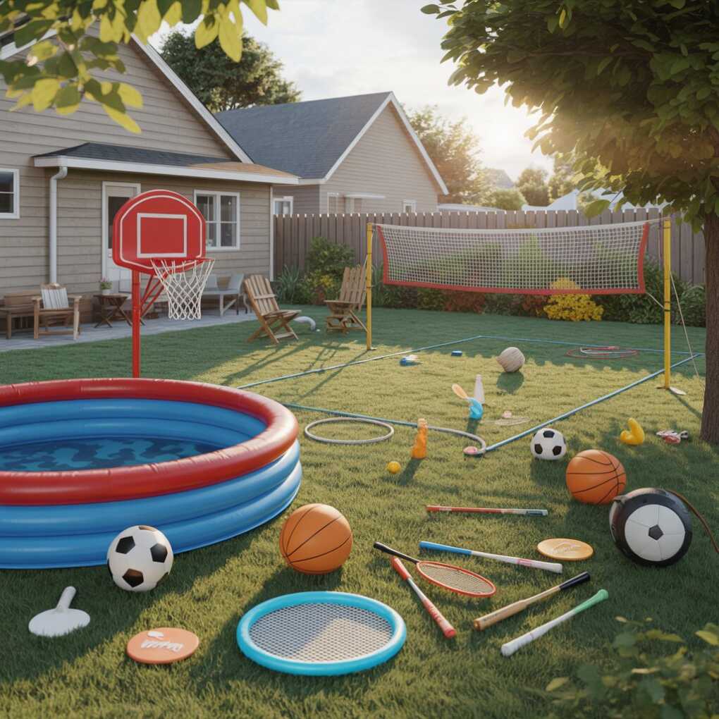 How Summer Sports Equipment Slowly Takes Over the Family Yard