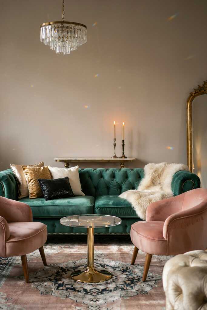Luxe, tactile fabrics.
